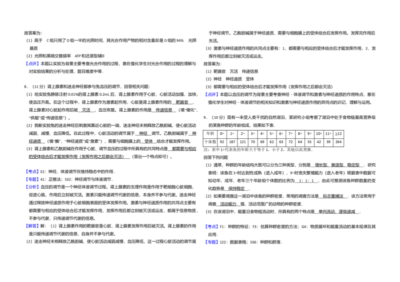2015年全国统一高考生物试卷（新课标Ⅰ）（解析版）_全国卷+地方卷_6.生物_1.生物高考真题试卷_2008-2020年_全国卷_全国统一高考生物（新课标ⅰ）08-21_A3word版