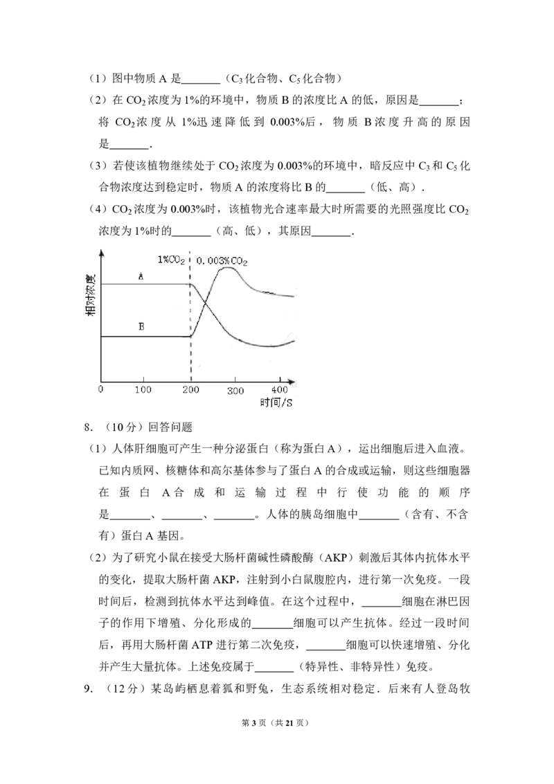 2011年全国统一高考生物真题（新课标）（解析版）_全国卷+地方卷_6.生物_1.生物高考真题试卷_2008-2020年_全国卷_全国统一高考生物（新课标ⅱ）08-21_A4word版_PDF版赠送）