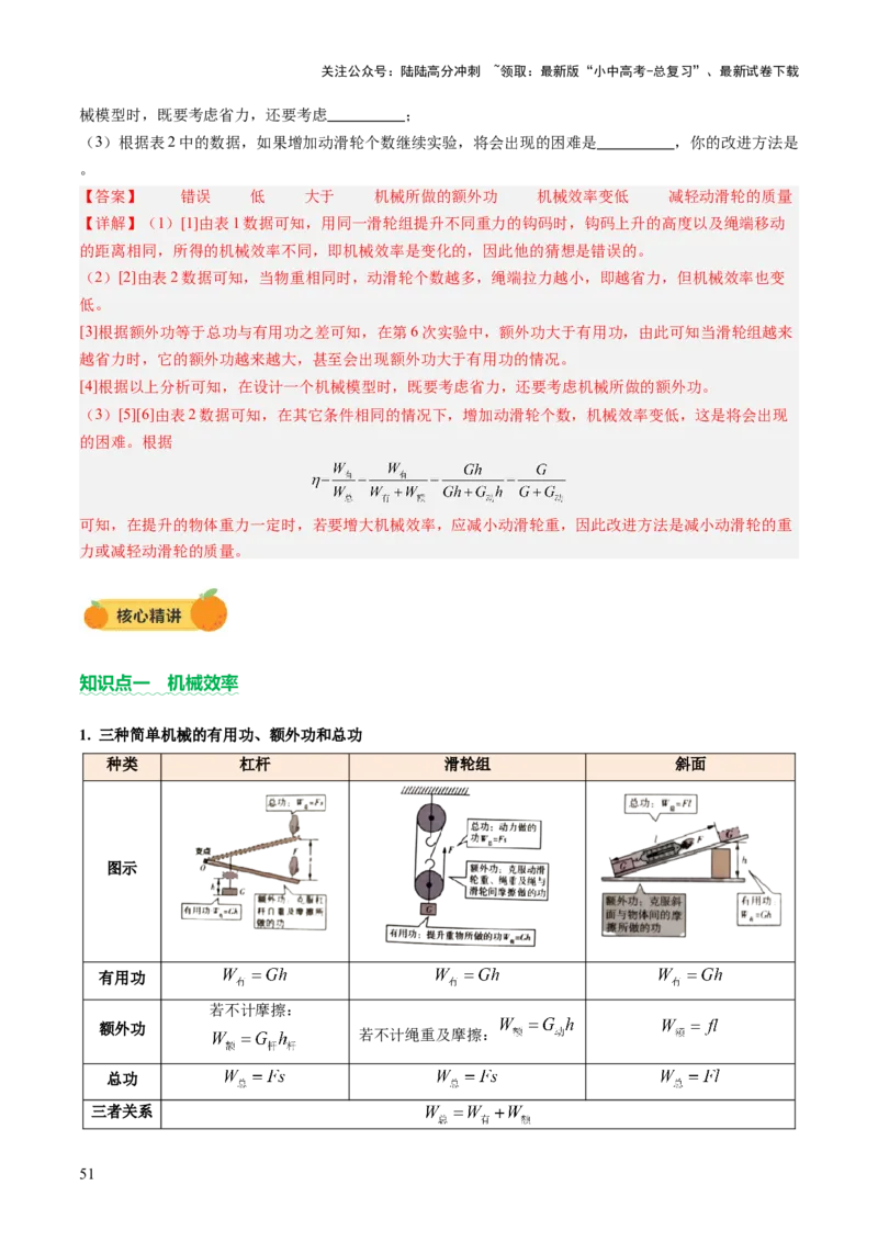 专题05机械能和简单机械（讲练）（解析版）_02中考总复习（2026版更新中）_04-物理-中考总复习_2025年中考复习资料_2025中考二轮课件ppt+讲义+练习物理_讲义+练习