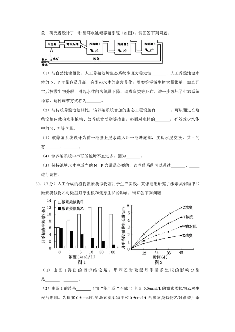 2011年江苏省高考生物试卷_全国卷+地方卷_6.生物_1.生物高考真题试卷_2008-2020年_地方卷_江苏高考生物07-20_A4word版_PDF版（赠送）