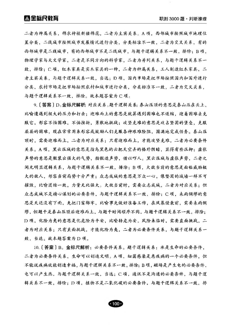 04职业能力倾向测验-高分必刷3000-判断推理解析_26事业职测+综合_闲鱼2026事业单位职测+综合_1.职测资料包_12职测3000题