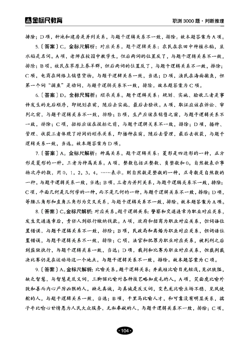 04职业能力倾向测验-高分必刷3000-判断推理解析_26事业职测+综合_闲鱼2026事业单位职测+综合_1.职测资料包_12职测3000题