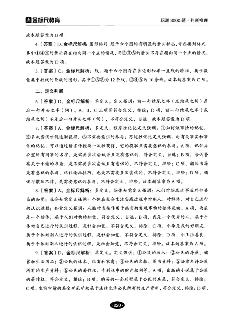 04职业能力倾向测验-高分必刷3000-判断推理解析_26事业职测+综合_闲鱼2026事业单位职测+综合_1.职测资料包_12职测3000题