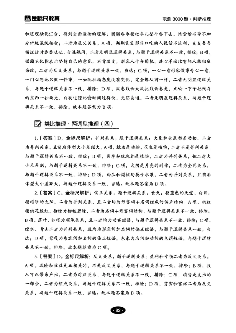 04职业能力倾向测验-高分必刷3000-判断推理解析_26事业职测+综合_闲鱼2026事业单位职测+综合_1.职测资料包_12职测3000题