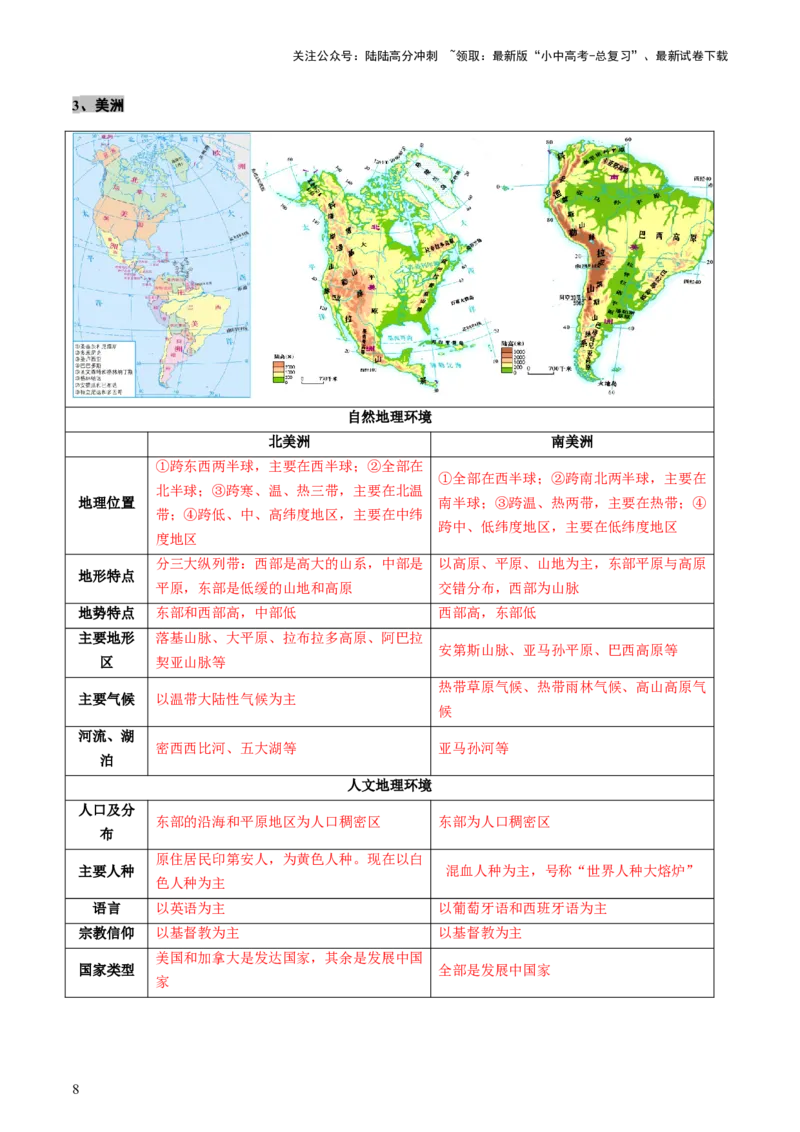 专题08区域差异与联系（讲练：核心精讲+命题预测）（解析版）_02中考总复习（2026版更新中）_09-地理-中考总复习_2025中考地理复习资料_2025中考二轮课件ppt+讲义+练习地理_讲义+练习
