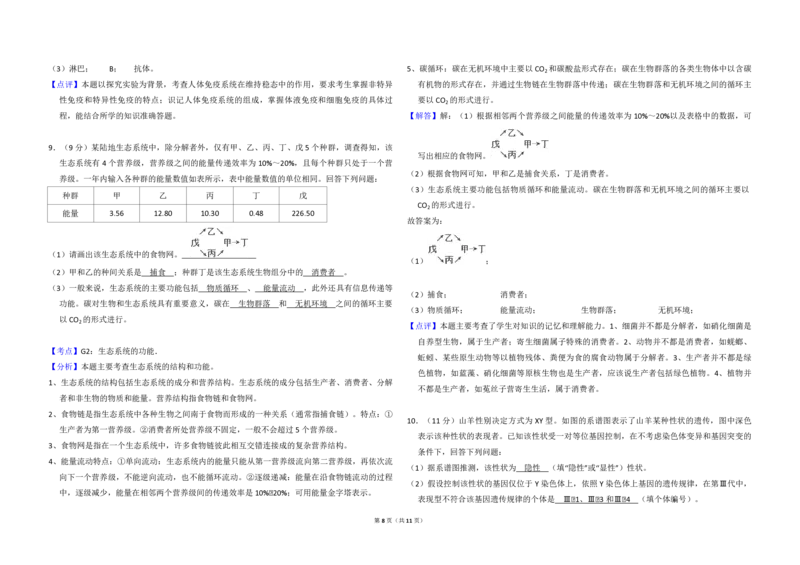 2014年全国统一高考生物试卷（新课标Ⅱ）（解析版）_全国卷+地方卷_6.生物_1.生物高考真题试卷_2008-2020年_全国卷_全国统一高考生物（新课标ⅱ）08-21_A3word版_PDF版（赠送）