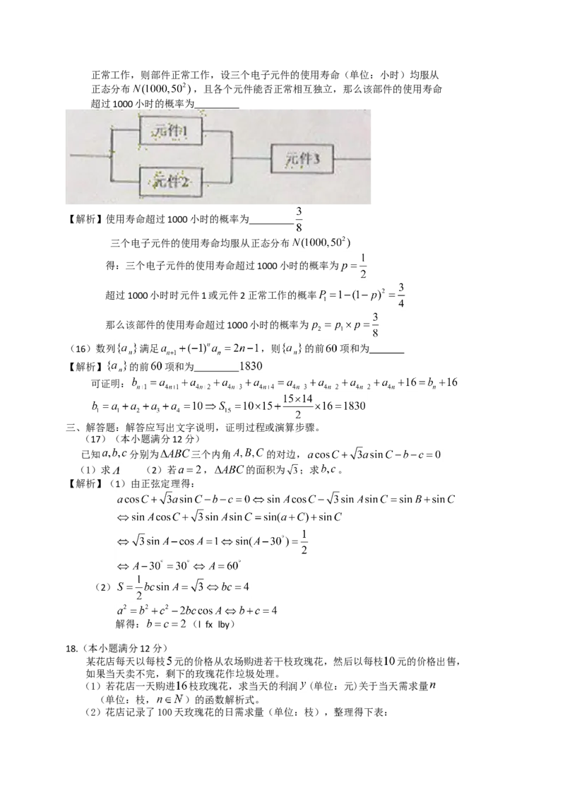 2012年海南省高考数学试题及答案（理科）_全国卷+地方卷_2.数学_1.数学高考真题试卷_2008-2020年_地方卷_海南高考数学08-22_A4word版_答案版
