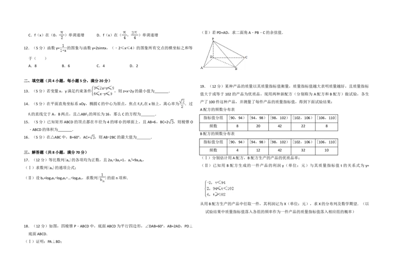 2011年全国统一高考数学试卷（理科）（新课标）（解析版）_全国卷+地方卷_2.数学_1.数学高考真题试卷_2008-2020年_地方卷_重庆高考数学08-22_全国统一高考数学（理科）（新课标ⅱ）_A3word版