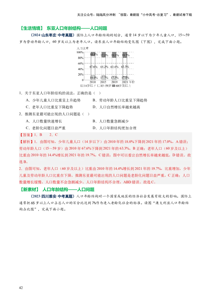 专题06农业、工业、交通、人口和城市（讲练）（解析版）_02中考总复习（2026版更新中）_09-地理-中考总复习_2025中考地理复习资料_2025中考二轮课件ppt+讲义+练习地理_讲义+练习