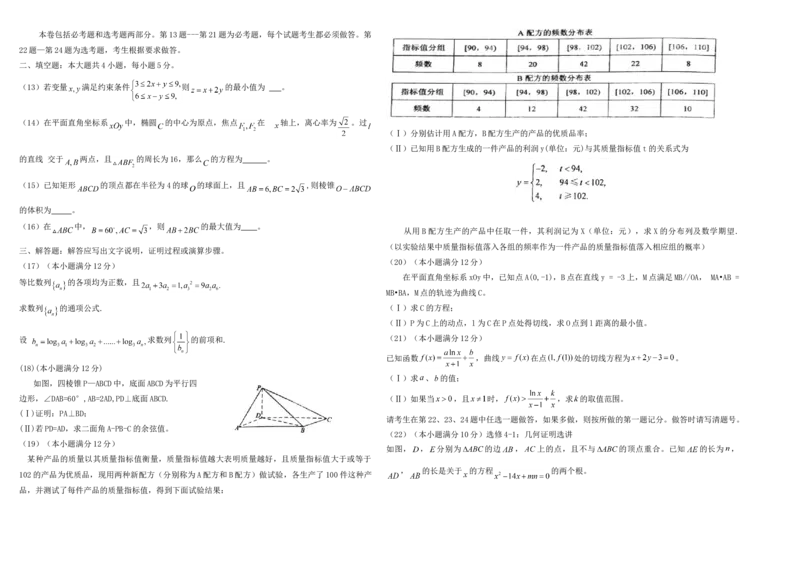 2011年海南省高考数学试题及答案（理科）_全国卷+地方卷_2.数学_1.数学高考真题试卷_2008-2020年_地方卷_海南高考数学08-22_A3word版_答案版