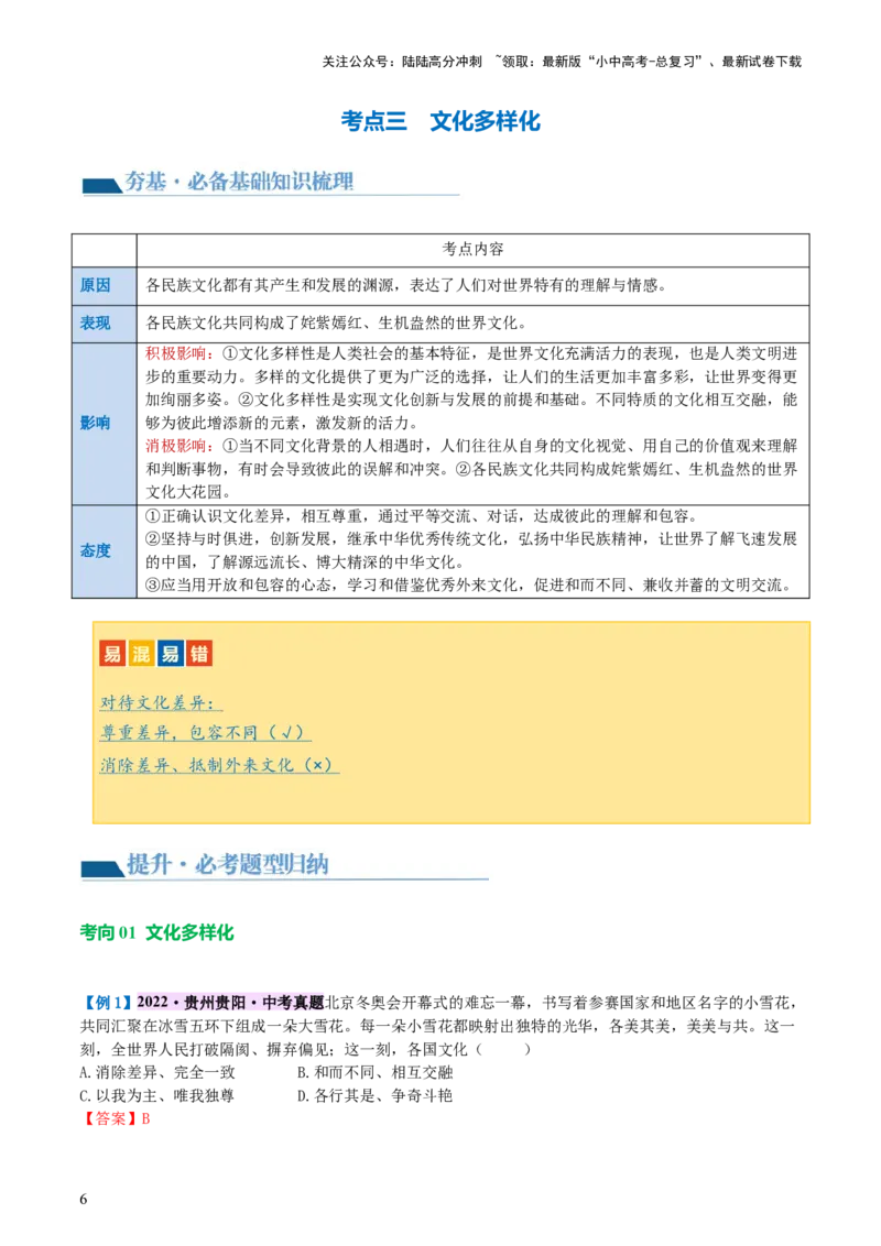 专题05我们共同的世界（讲义）-2024年中考道德与法治一轮复习讲练测（全国通用）_02中考总复习（2026版更新中）_07-道法-中考总复习_2024年中考复习资料_一轮复习_配套讲义