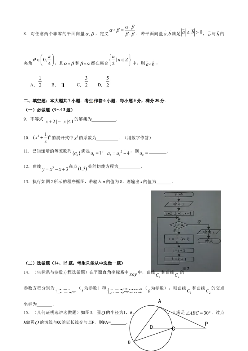 2012年广东高考（理科）数学试题及答案_全国卷+地方卷_2.数学_1.数学高考真题试卷_2008-2020年_地方卷_广东高科数学（理+文）08-22_A4Word版