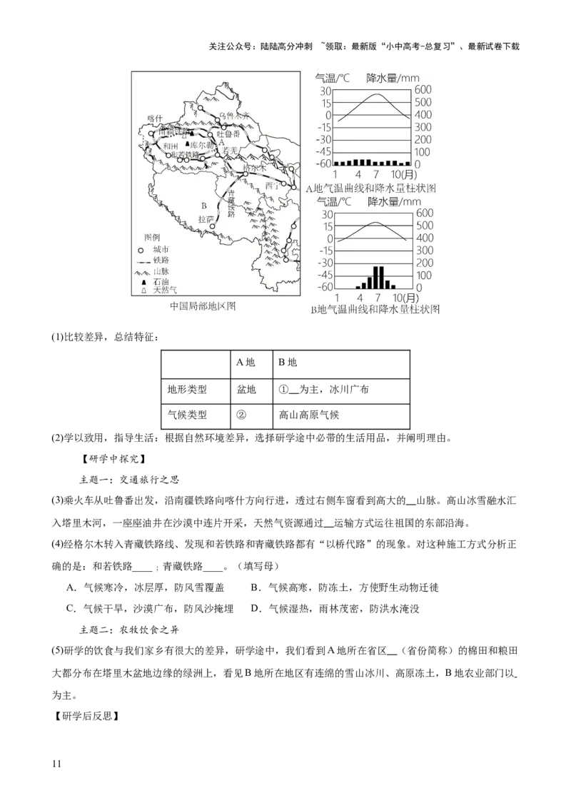 专题05主题探究类（答题模板）（解析版）_02中考总复习（2026版更新中）_09-地理-中考总复习_2025中考地理复习资料_2025年中考地理答题方法模板