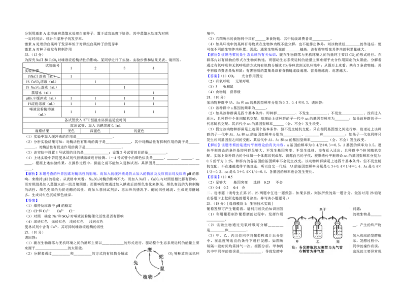 2010年高考海南卷生物试题及答案_全国卷+地方卷_6.生物_1.生物高考真题试卷_2008-2020年_地方卷_海南高考生物08-20_A3word版_PDF版（赠送）