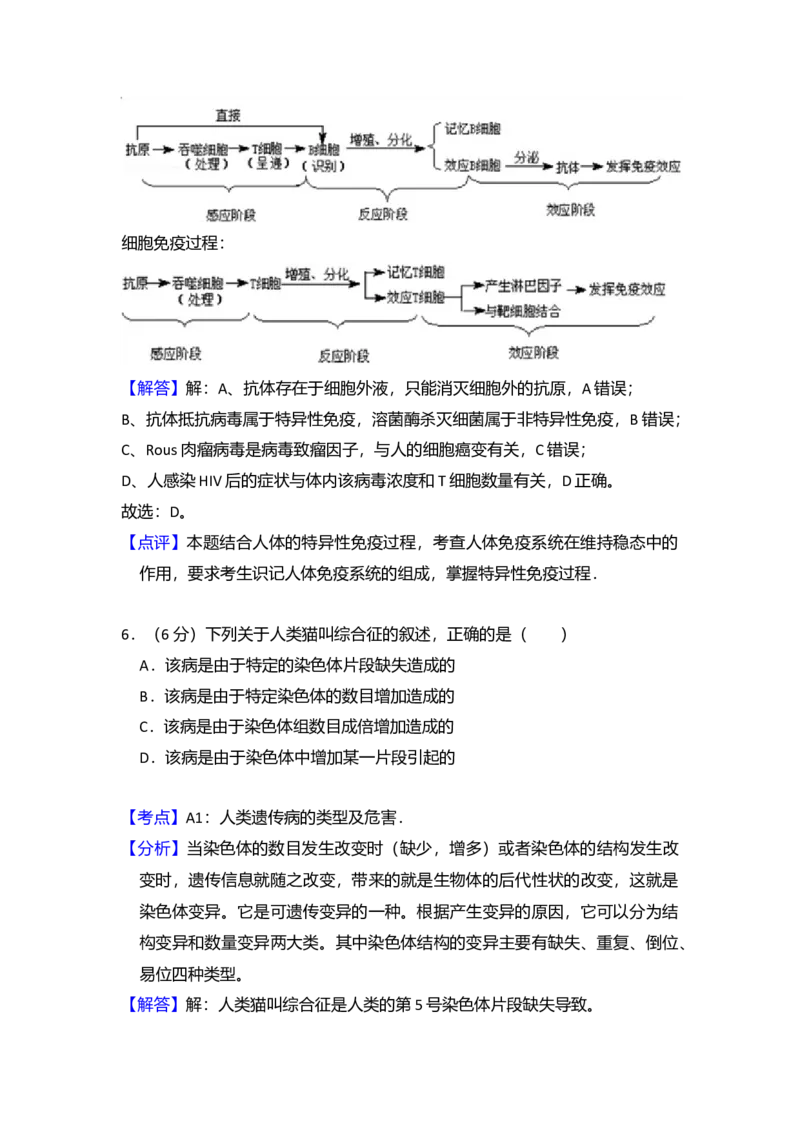 2015年全国统一高考生物试卷（新课标Ⅱ）（解析版）_全国卷+地方卷_6.生物_1.生物高考真题试卷_2008-2020年_全国卷_全国统一高考生物（新课标ⅱ）08-21_A4word版