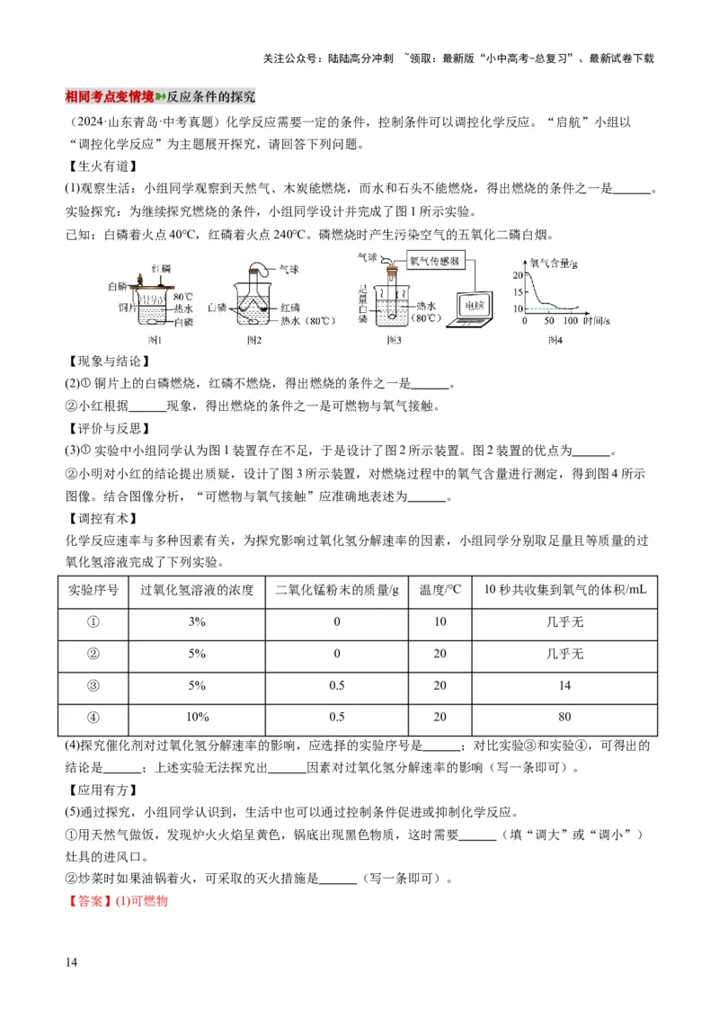专题08实验探究题（解析版）_02中考总复习（2026版更新中）_05-化学-中考总复习_2025年中考复习资料_2025年中考化学答题方法模板_专题08实验探究题-2025年中考化学答题方法模板