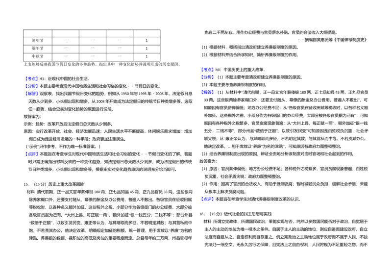 2015年全国统一高考历史试卷（新课标Ⅱ）（解析版）_全国卷+地方卷_7.历史_1.历史高考真题试卷_2008-2020年_全国卷_全国统一高考历史（新课标ⅱ）08-21_A3word版
