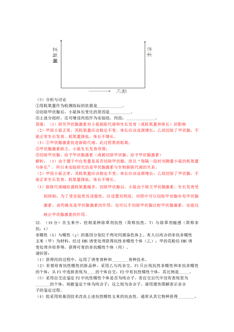 2013年浙江省高考生物（解析版）_全国卷+地方卷_6.生物_1.生物高考真题试卷_2008-2020年_地方卷_浙江高考生物08-21_A4word版_PDF版（赠送）