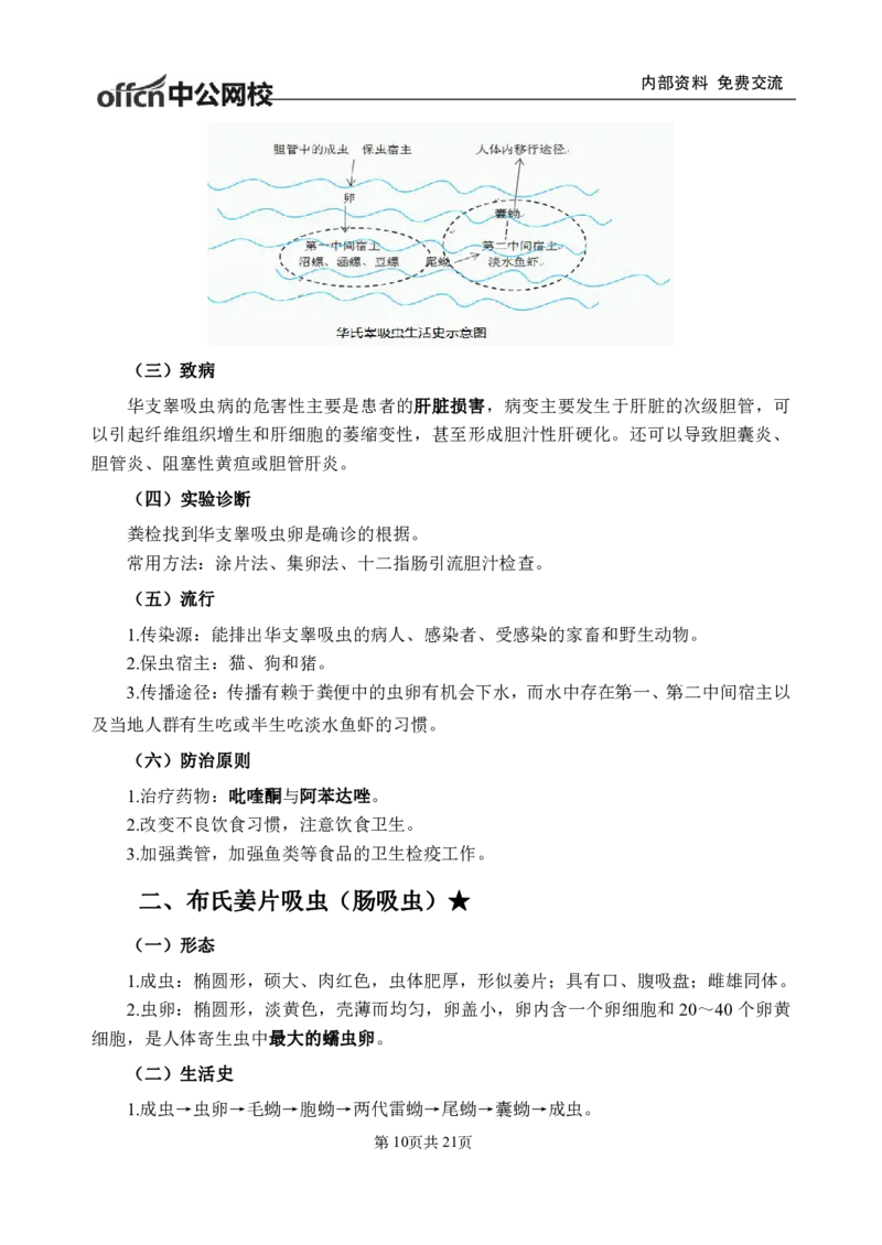 11-专项讲解班-《人体寄生虫学》-学员版_26事业职测+综合_闲鱼2026事业单位职测+综合_2.综应或写作等_00ABCDE类综应笔记_05综应e类笔记_2.医学基础讲义题目