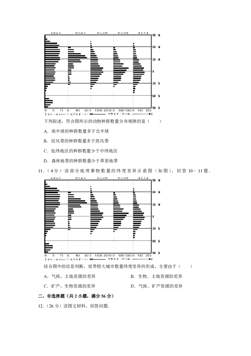 2012年天津市高考地理试卷_全国卷+地方卷_8.地理_1.地理高考真题试卷_2008-2020年_地方卷_天津高考地理08-21_A4word版_PDF版（赠送）