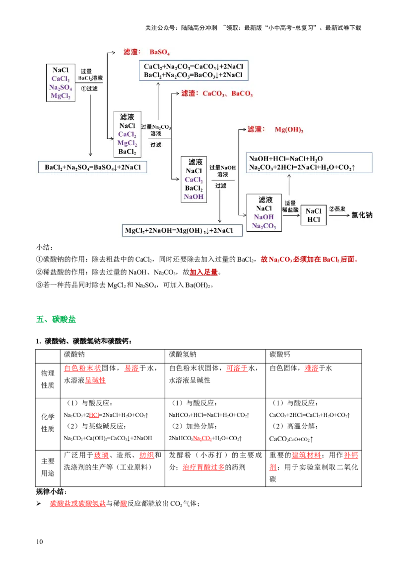 专题08盐化肥（讲义）-2024年中考化学一轮复习讲练测（全国通用）（解析版）_02中考总复习（2026版更新中）_05-化学-中考总复习_2024年中考复习资料_一轮复习资料