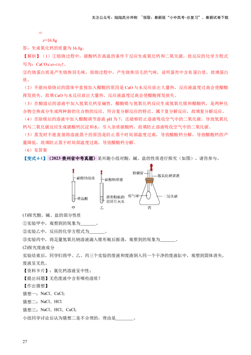 专题08盐化肥（讲义）-2024年中考化学一轮复习讲练测（全国通用）（解析版）_02中考总复习（2026版更新中）_05-化学-中考总复习_2024年中考复习资料_一轮复习资料