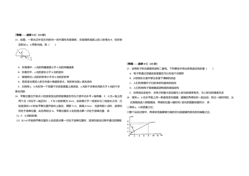 2015年全国统一高考物理试卷（新课标Ⅱ）（解析版）_全国卷+地方卷_4.物理_1.物理高考真题试卷_2008-2020年_全国卷物理_全国统一高考物理（新课标ⅱ）08-21_A3word版