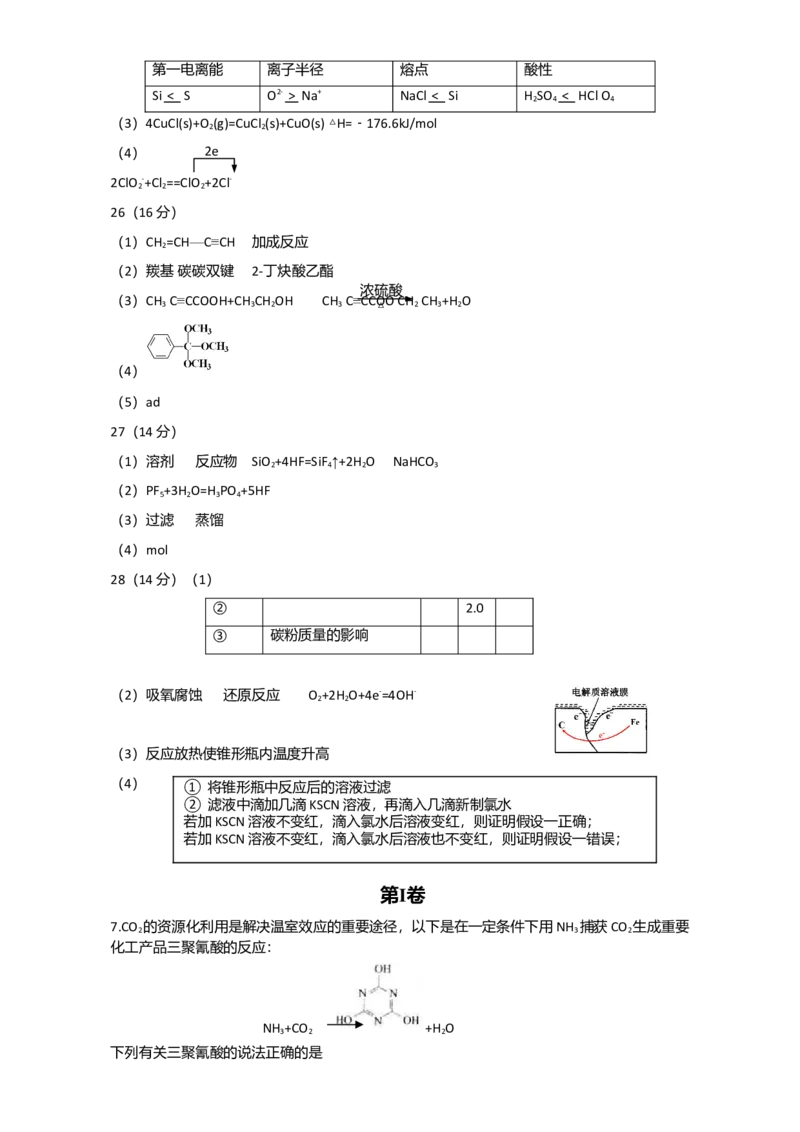 2014年安徽高考化学试卷及答案word_全国卷+地方卷_5.化学_1.化学高考真题试卷_2008-2020年_地方卷_安徽高考化学2008-2020