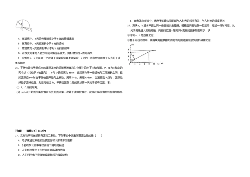 2015年全国统一高考物理试卷（新课标Ⅱ）（原卷版）_全国卷+地方卷_4.物理_1.物理高考真题试卷_2008-2020年_全国卷物理_全国统一高考物理（新课标ⅱ）08-21_A3word版