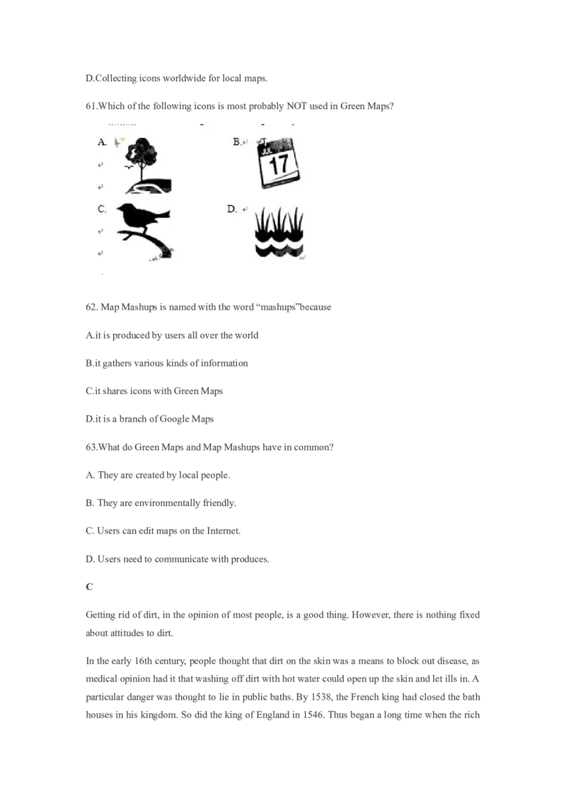 2011年重庆市高考英语试卷答案_全国卷+地方卷_3.英语_1.英语高考真题试卷_2008-2020年_地方卷_重庆高考英语（08-20，无听力）