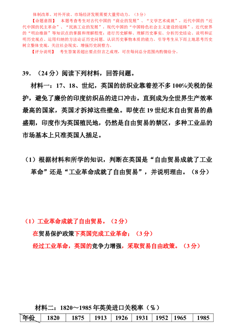 2010年高考广东历史试卷及答案_全国卷+地方卷_7.历史_1.历史高考真题试卷_2008-2020年_地方卷_广东高考历史08-20