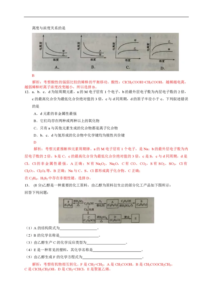 2015年海南高考化学（原卷版）_全国卷+地方卷_5.化学_1.化学高考真题试卷_2008-2020年_地方卷_海南高考化学2008-2020_A4word版_PDF版（赠送）