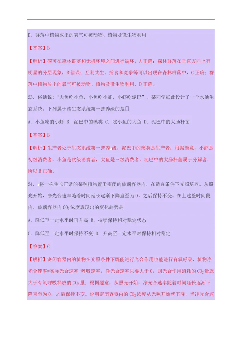 2015年高考海南省生物试题及答案_全国卷+地方卷_6.生物_1.生物高考真题试卷_2008-2020年_地方卷_海南高考生物08-20_A4word版_PDF版（赠送）