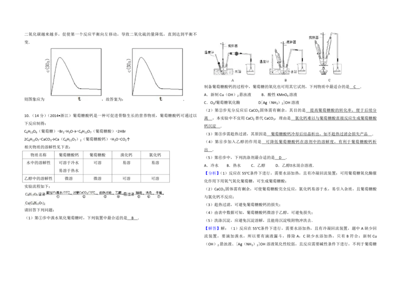 2014年浙江省高考化学（解析版）_全国卷+地方卷_5.化学_1.化学高考真题试卷_2008-2020年_地方卷_浙江高考化学2008-2021_A3word版_PDF版（赠送）