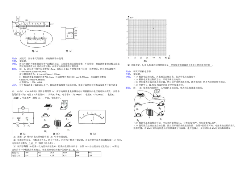 2015年海南高考物理试题及答案_全国卷+地方卷_4.物理_1.物理高考真题试卷_2008-2020年_地方卷_海南高考物理08-20_A3word版_答案版