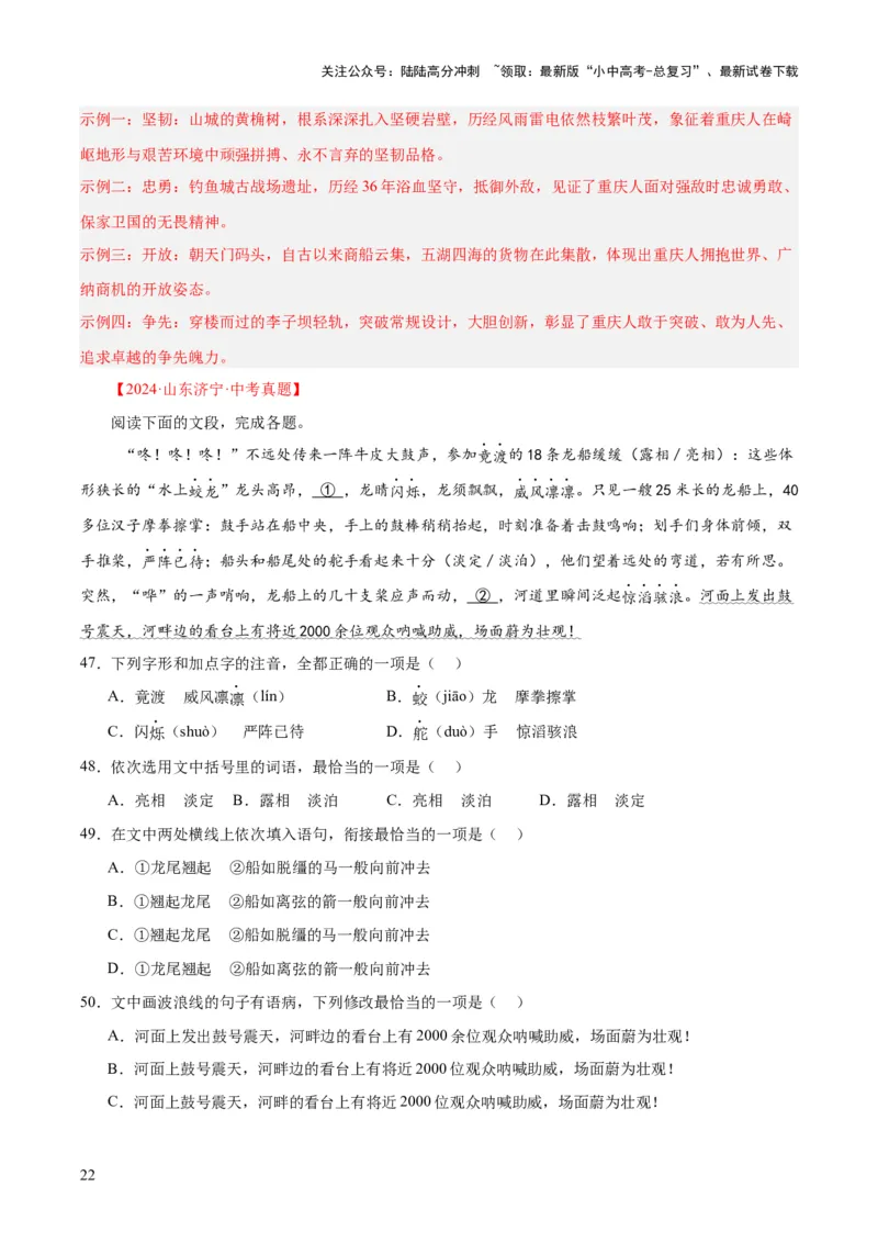 专题06基础知识综合（全国通用）（解析版）_02中考总复习（2026版更新中）_01-语文-中考总复习_2026年中考复习（更新中）