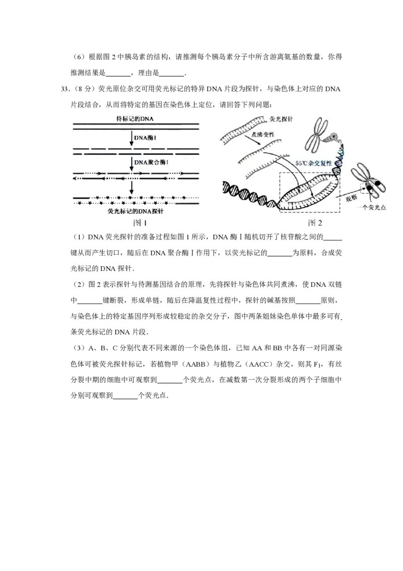 2015年江苏省高考生物试卷_全国卷+地方卷_6.生物_1.生物高考真题试卷_2008-2020年_地方卷_江苏高考生物07-20_A4word版_PDF版（赠送）