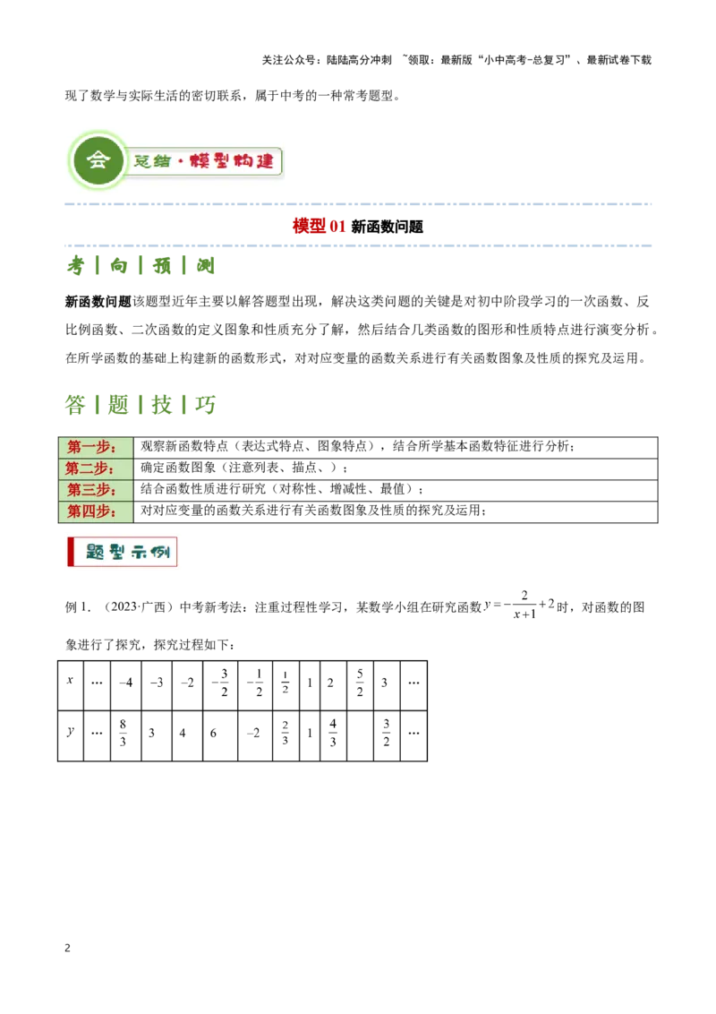 专题08新函数图象与性质探究（解析版）_02中考总复习（2026版更新中）_02-数学-中考总复习_2024年中考复习资料_二轮复习资料_完2024年中考数学解题技巧模板