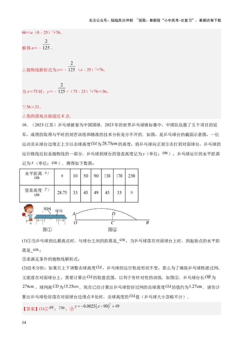 专题08新函数图象与性质探究（解析版）_02中考总复习（2026版更新中）_02-数学-中考总复习_2024年中考复习资料_二轮复习资料_完2024年中考数学解题技巧模板