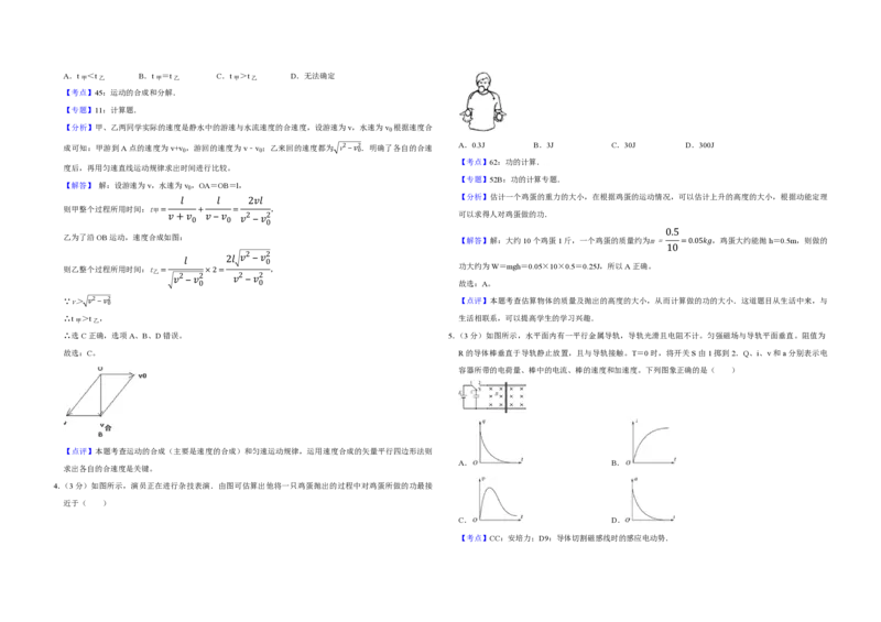 2011年江苏省高考物理试卷解析版_全国卷+地方卷_4.物理_1.物理高考真题试卷_2008-2020年_地方卷_江苏高考物理07-20_A3word版_PDF版（赠送