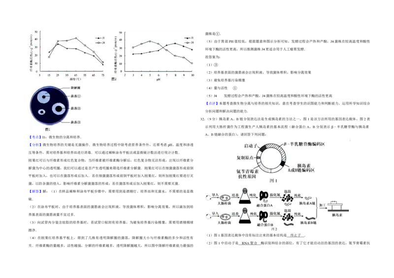 2015年江苏省高考生物试卷解析版_全国卷+地方卷_6.生物_1.生物高考真题试卷_2008-2020年_地方卷_江苏高考生物07-20_A3word版_PDF版（赠送）