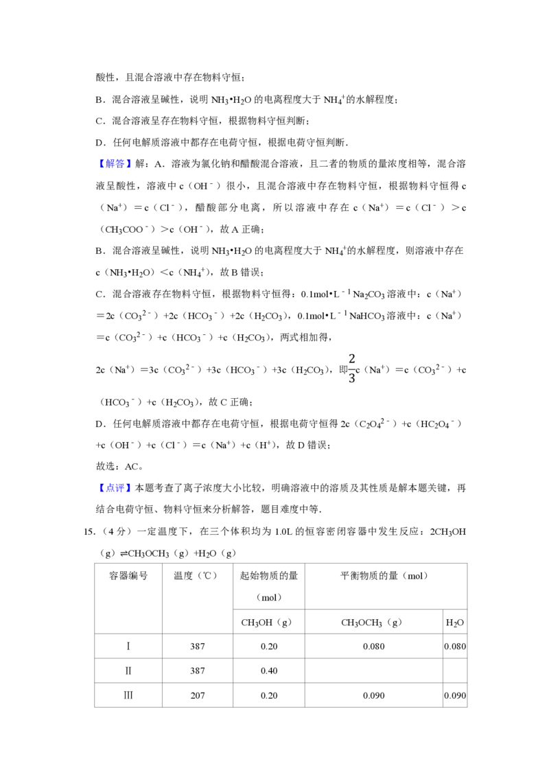 2014年江苏省高考化学试卷解析版_全国卷+地方卷_5.化学_1.化学高考真题试卷_2008-2020年_地方卷_江苏高考化学2008-2020_A4word版_PDF版（赠送）