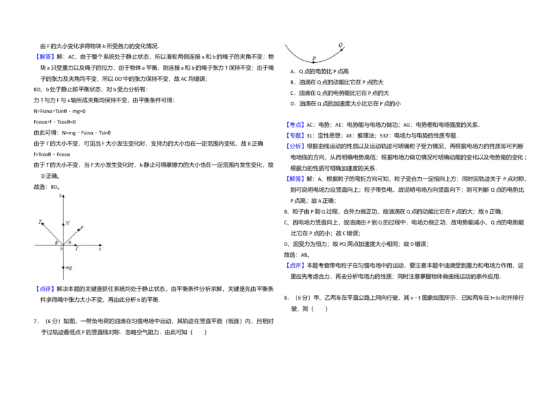 2016年高考真题物理（山东卷）（解析版）_全国卷+地方卷_4.物理_1.物理高考真题试卷_2008-2020年_地方卷_山东高考物理08-21_山东高考物理_A3版
