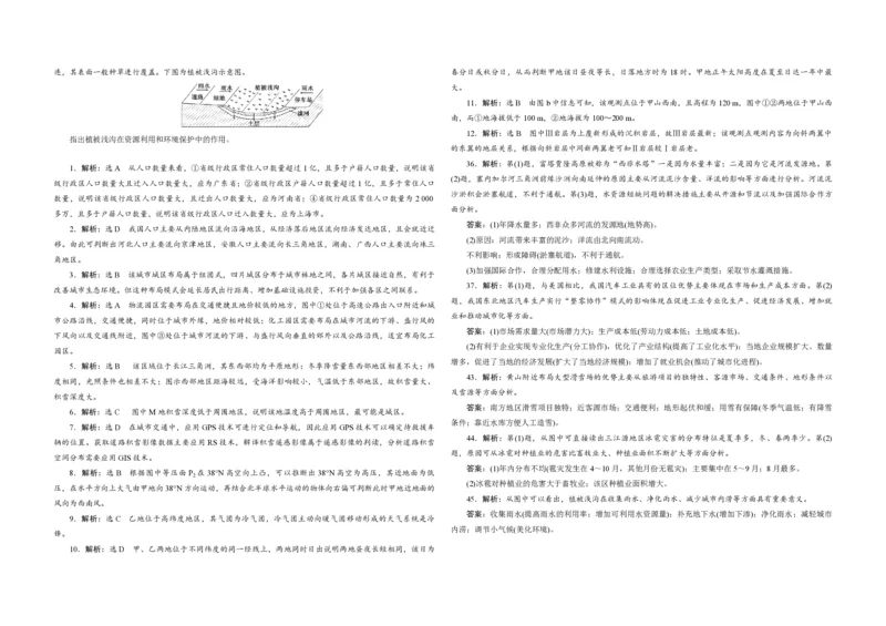2014年高考真题地理（山东卷）（解析版）_全国卷+地方卷_8.地理_1.地理高考真题试卷_2008-2020年_地方卷_山东高考地理08-21_山东高考地理_A3版_pdf.版