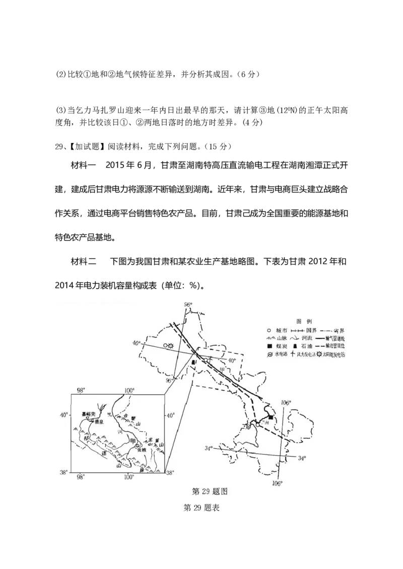 2015年浙江省高考地理10月（解析版）_全国卷+地方卷_8.地理_1.地理高考真题试卷_2008-2020年_地方卷_浙江高考地理08-21_A4word版_PDF版（赠送）