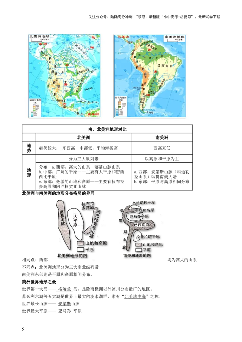 专题08非洲与美洲（背记帮）-备战2024年中考地理一轮复习考点帮（全国通用）（答案版）_02中考总复习（2026版更新中）_09-地理-中考总复习_2024年中考复习资料_一轮复习