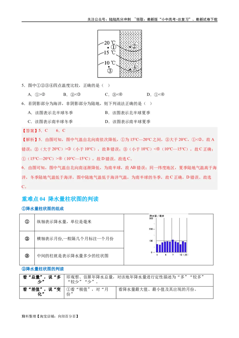 专题05天气与气候（讲义）（解析版）_02中考总复习（2026版更新中）_09-地理-中考总复习_2024年中考复习资料_一轮复习_❤2024年中考地理一轮复习讲练测（全国通用）_配套讲义