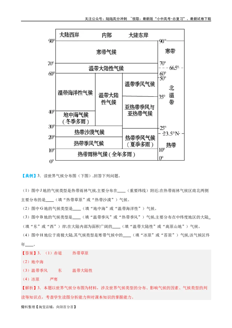 专题05天气与气候（讲义）（解析版）_02中考总复习（2026版更新中）_09-地理-中考总复习_2024年中考复习资料_一轮复习_❤2024年中考地理一轮复习讲练测（全国通用）_配套讲义