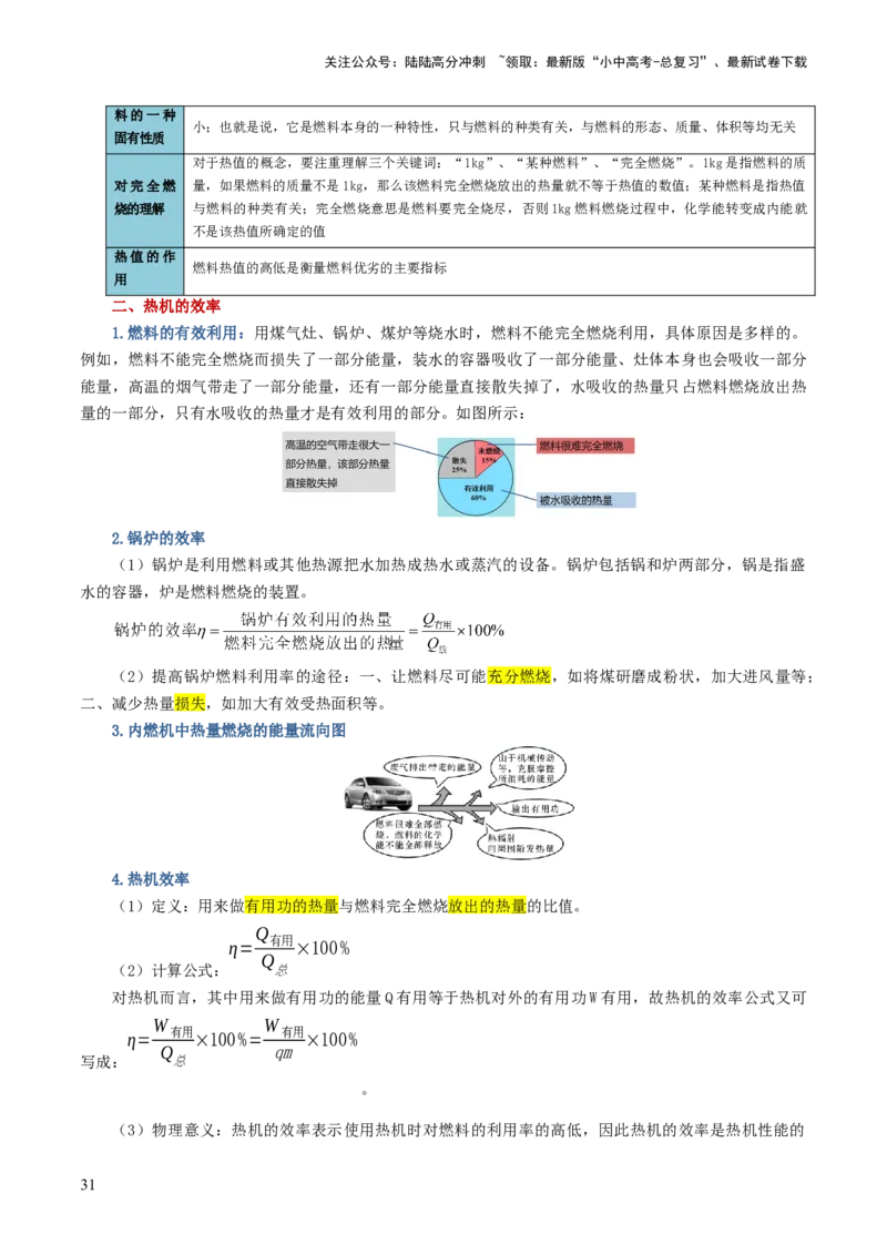 专题05内能、内能的利用（讲义）（解析版）_02中考总复习（2026版更新中）_04-物理-中考总复习_2024年中考复习资料_一轮复习_配套讲义（原卷版+解析版）