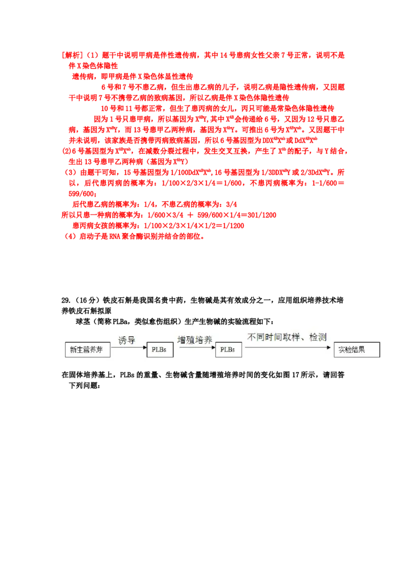 2014广东高考理综生物试卷及答案_全国卷+地方卷_6.生物_1.生物高考真题试卷_2008-2020年_地方卷_广东高考生物08-20